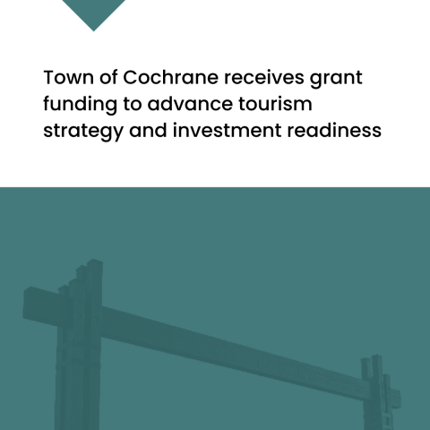 Media announcement for funding to Town of Cochrane